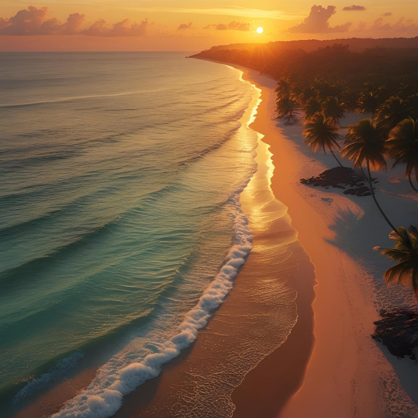 Amber Shoreline Curve